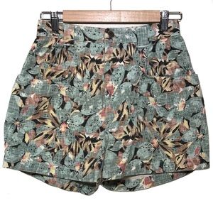 Bonjour vintage floral‎ high rise shorts size 7/8